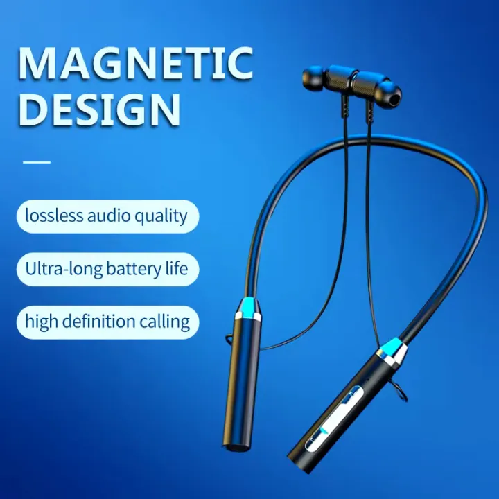 HM01 Wireless Neckband Magnet Gaming Headset BT 5.3 Earphone Wireless Headphone