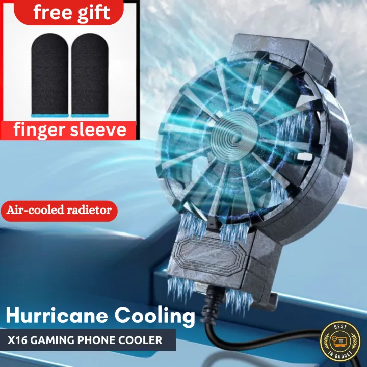 X16 Mobile Cooler For Gaming Universal Size Mini Cooling Fan for All Gaming Phone